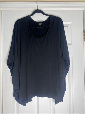 Lane Bryant black oversized blouse..